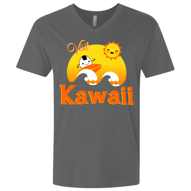 T-Shirts Heavy Metal / X-Small Visit Kawaii Men's Premium V-Neck