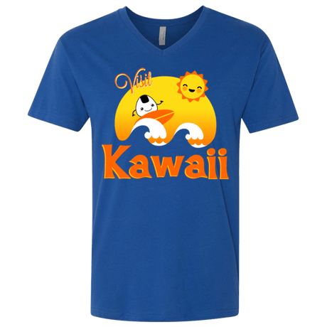 T-Shirts Royal / X-Small Visit Kawaii Men's Premium V-Neck