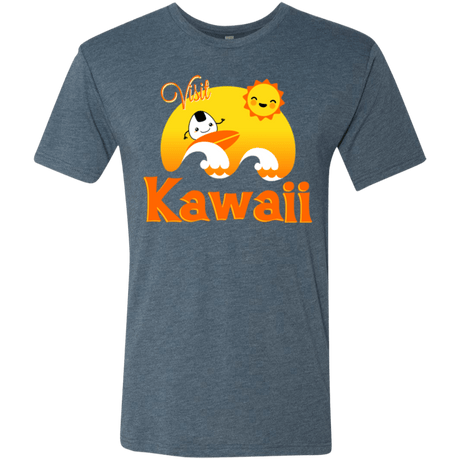 T-Shirts Indigo / Small Visit Kawaii Men's Triblend T-Shirt