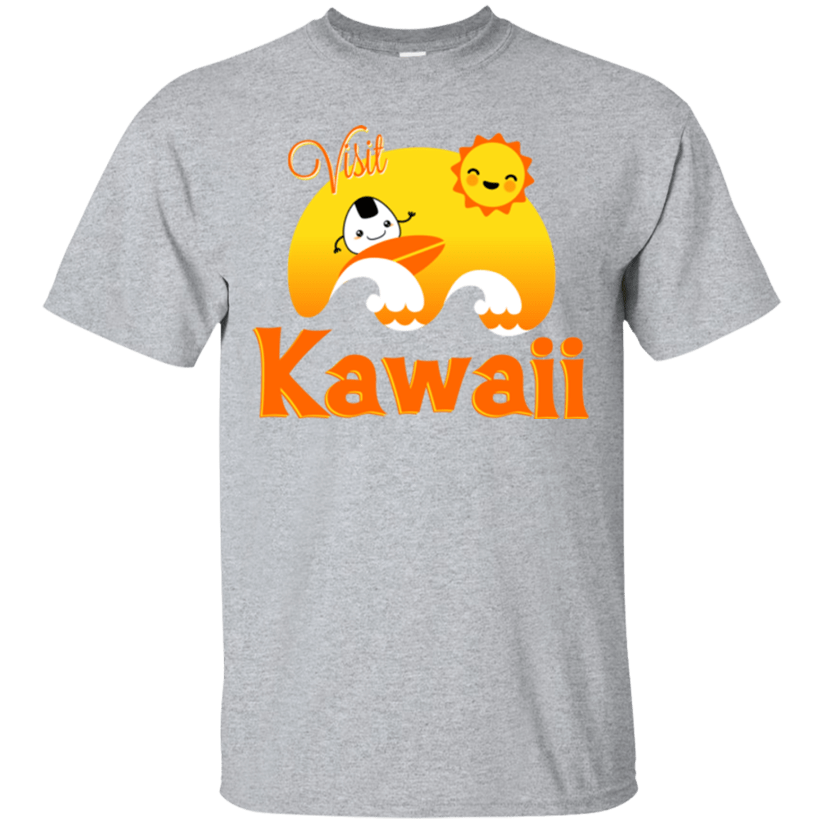 T-Shirts Sport Grey / Small Visit Kawaii T-Shirt