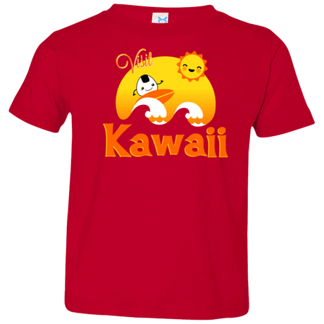 T-Shirts Red / 2T Visit Kawaii Toddler Premium T-Shirt