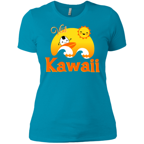 T-Shirts Turquoise / X-Small Visit Kawaii Women's Premium T-Shirt