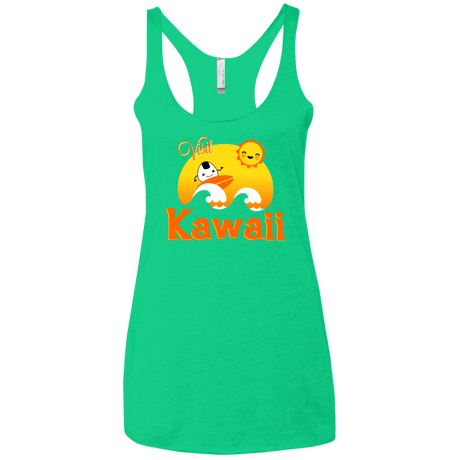 T-Shirts Envy / X-Small Visit Kawaii Women's Triblend Racerback Tank