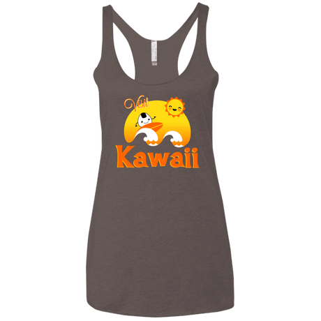 T-Shirts Macchiato / X-Small Visit Kawaii Women's Triblend Racerback Tank