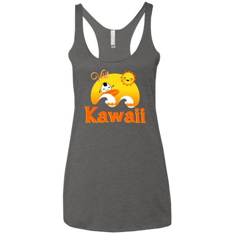T-Shirts Premium Heather / X-Small Visit Kawaii Women's Triblend Racerback Tank