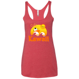 T-Shirts Vintage Red / X-Small Visit Kawaii Women's Triblend Racerback Tank