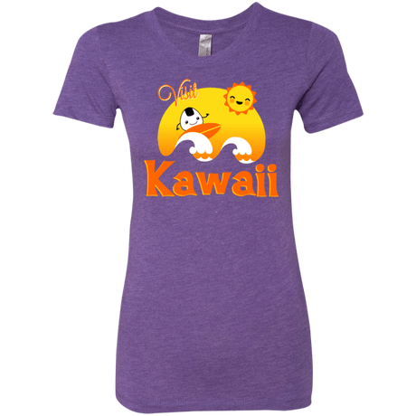 T-Shirts Purple Rush / Small Visit Kawaii Women's Triblend T-Shirt