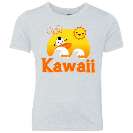 T-Shirts Heather White / YXS Visit Kawaii Youth Triblend T-Shirt