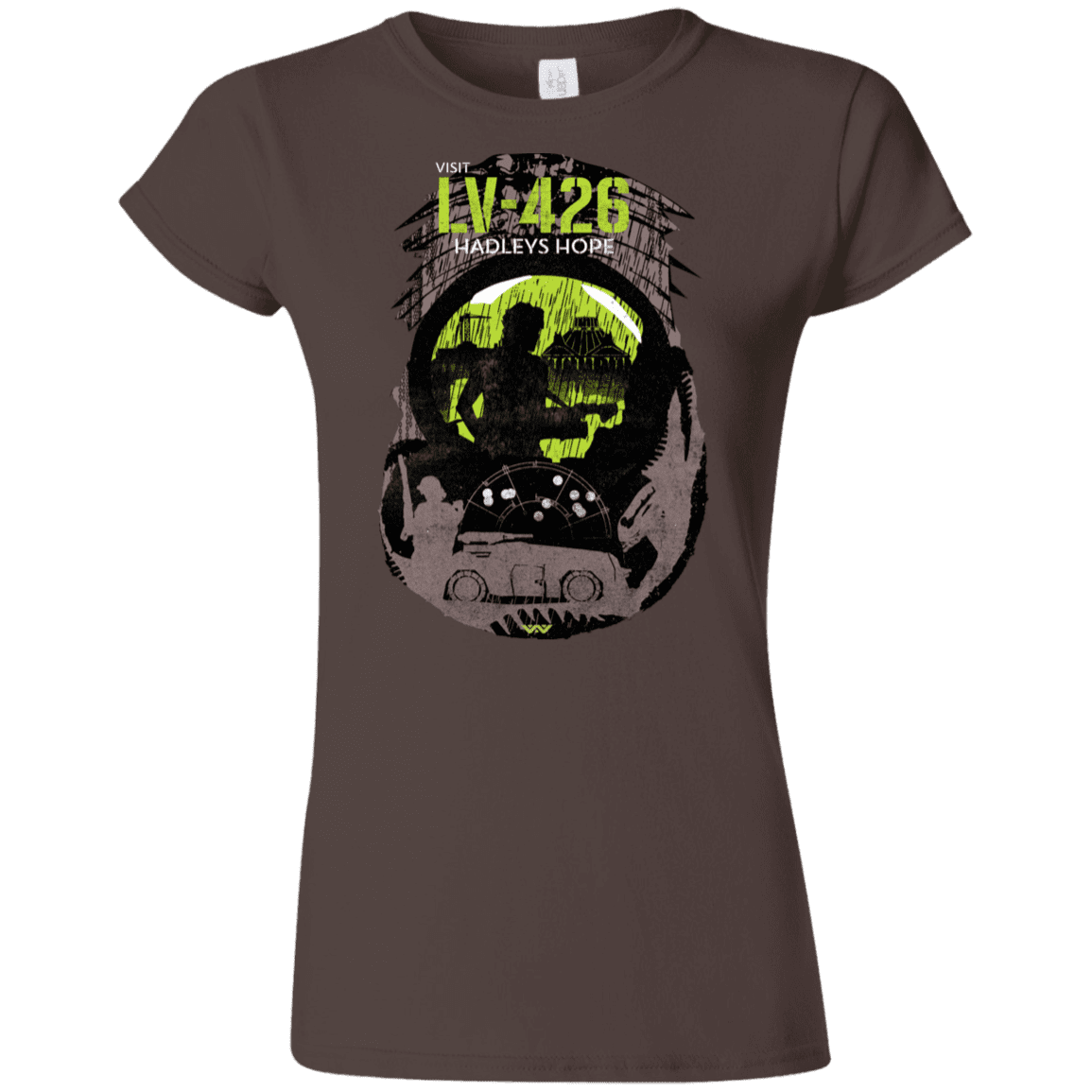 T-Shirts Dark Chocolate / S Visit LV-426 Junior Slimmer-Fit T-Shirt