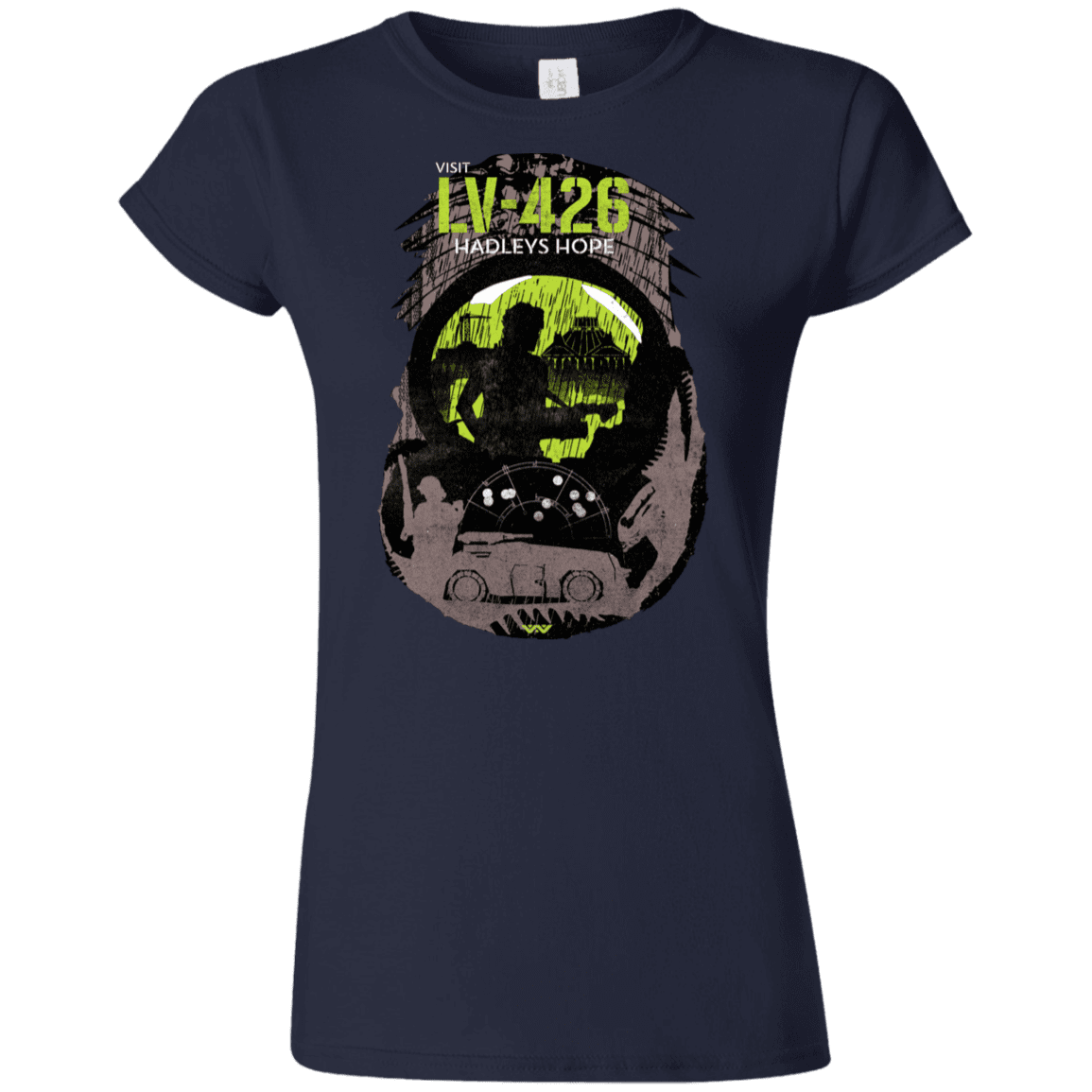 T-Shirts Navy / S Visit LV-426 Junior Slimmer-Fit T-Shirt