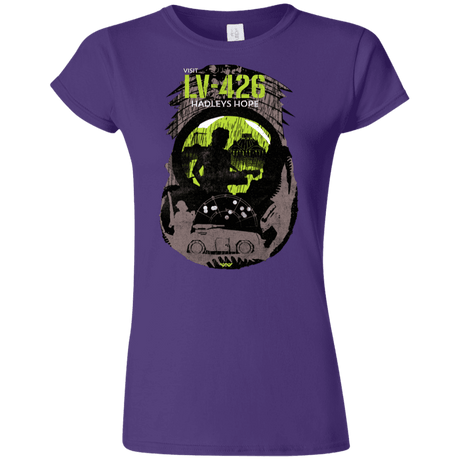 T-Shirts Purple / S Visit LV-426 Junior Slimmer-Fit T-Shirt