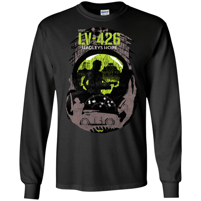 T-Shirts Black / S Visit LV-426 Men's Long Sleeve T-Shirt