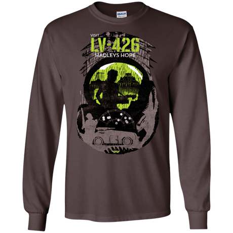 T-Shirts Dark Chocolate / S Visit LV-426 Men's Long Sleeve T-Shirt