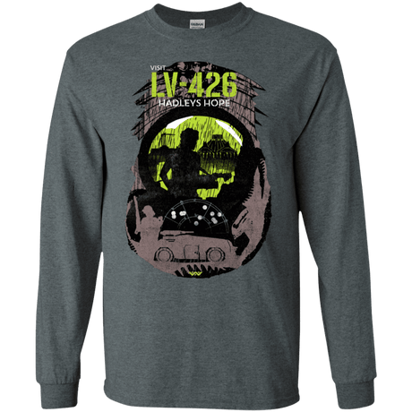 T-Shirts Dark Heather / S Visit LV-426 Men's Long Sleeve T-Shirt