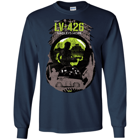 T-Shirts Navy / S Visit LV-426 Men's Long Sleeve T-Shirt