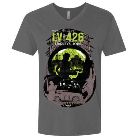 T-Shirts Heavy Metal / X-Small Visit LV-426 Men's Premium V-Neck