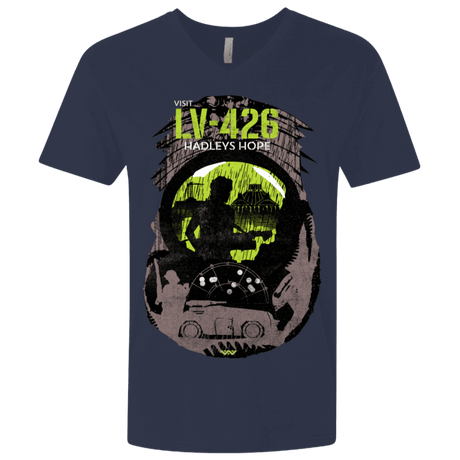 T-Shirts Midnight Navy / X-Small Visit LV-426 Men's Premium V-Neck