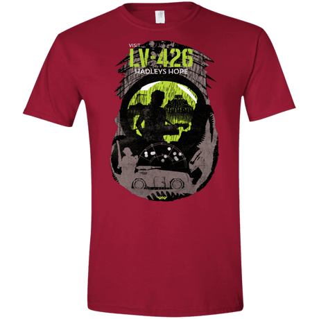 T-Shirts Cardinal Red / S Visit LV-426 Men's Semi-Fitted Softstyle