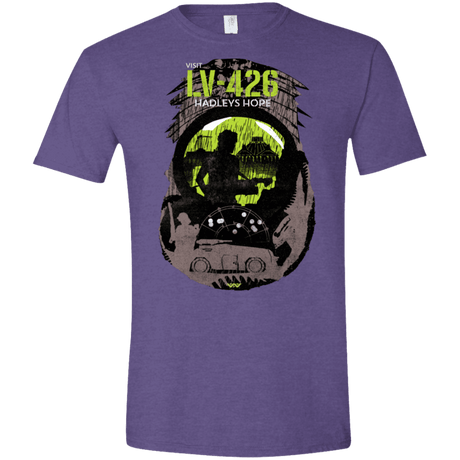 T-Shirts Heather Purple / S Visit LV-426 Men's Semi-Fitted Softstyle