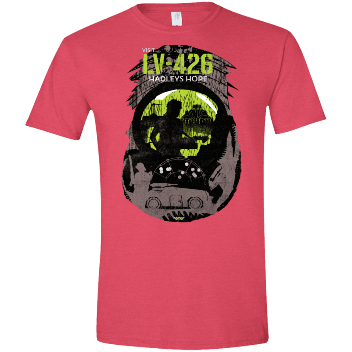 T-Shirts Heather Red / S Visit LV-426 Men's Semi-Fitted Softstyle