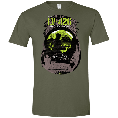 T-Shirts Military Green / S Visit LV-426 Men's Semi-Fitted Softstyle
