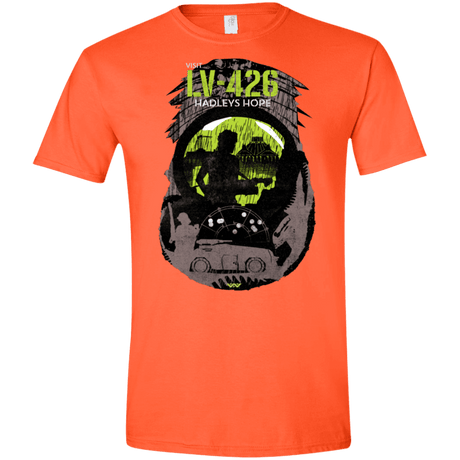 T-Shirts Orange / S Visit LV-426 Men's Semi-Fitted Softstyle