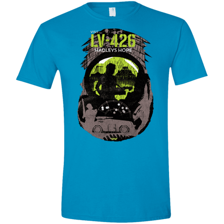 T-Shirts Sapphire / S Visit LV-426 Men's Semi-Fitted Softstyle