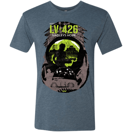 T-Shirts Indigo / S Visit LV-426 Men's Triblend T-Shirt