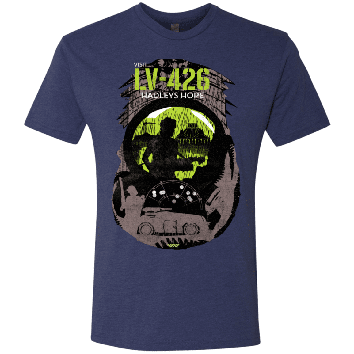 T-Shirts Vintage Navy / S Visit LV-426 Men's Triblend T-Shirt