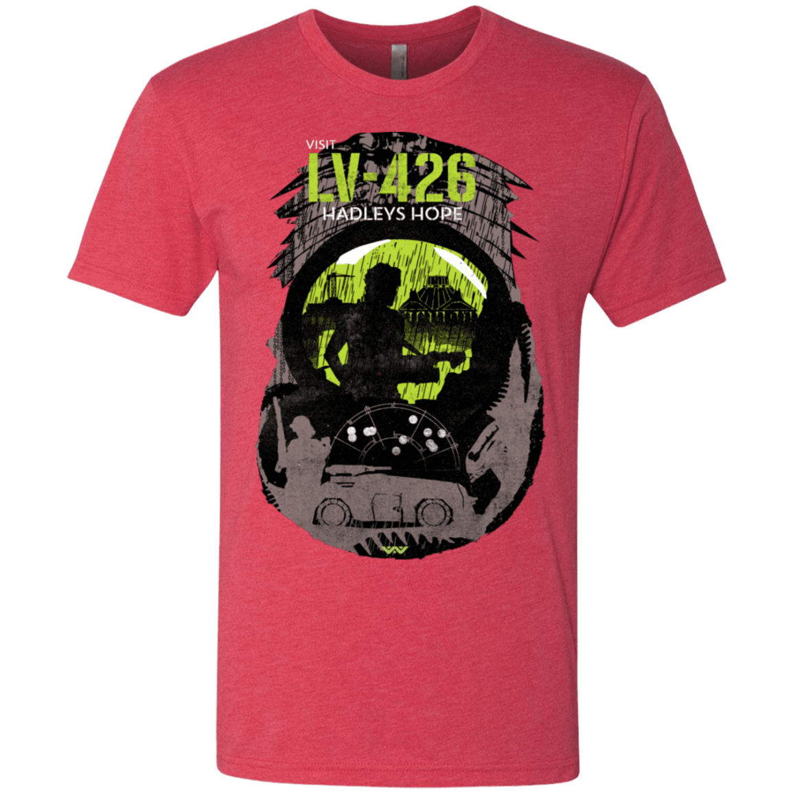 T-Shirts Vintage Red / S Visit LV-426 Men's Triblend T-Shirt