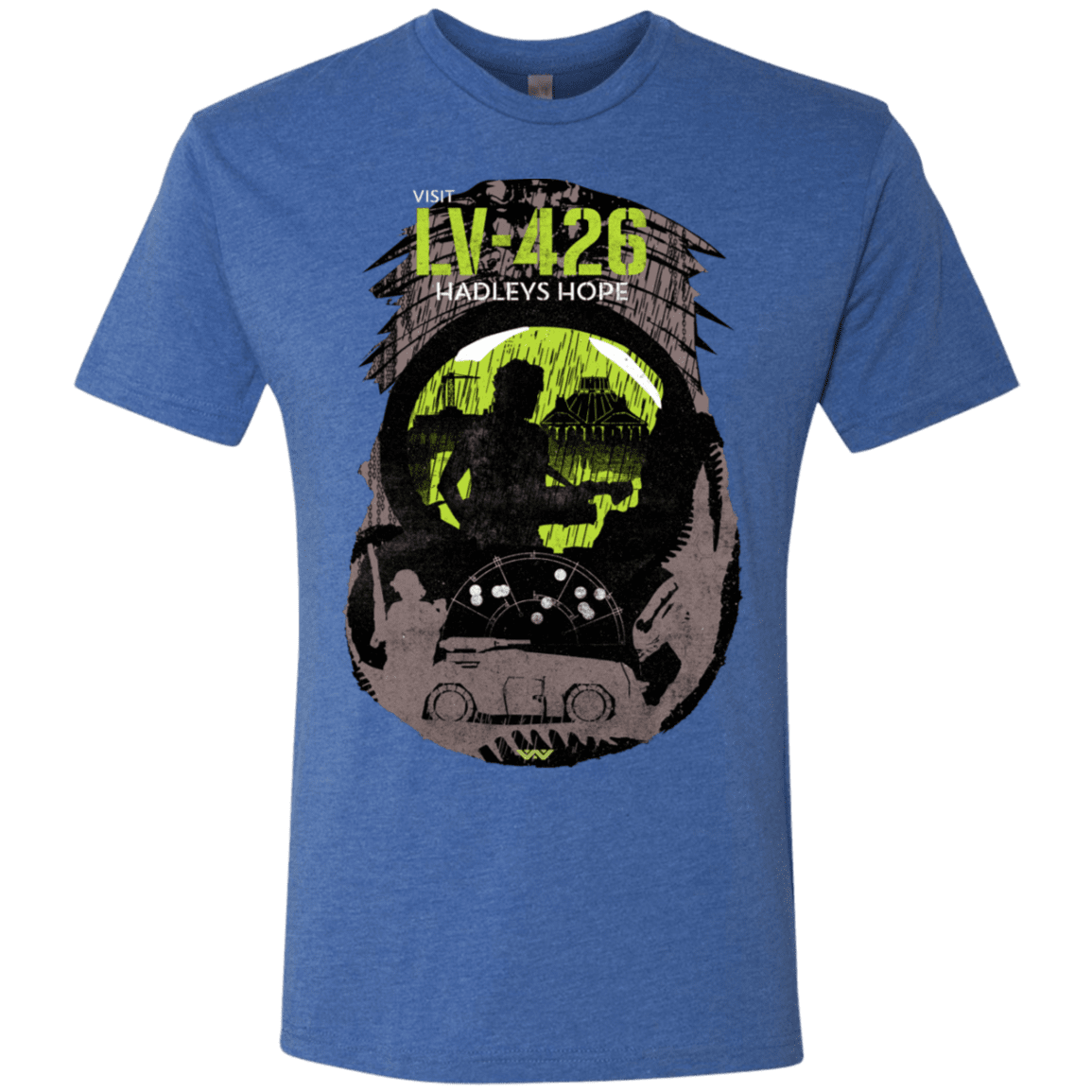 T-Shirts Vintage Royal / S Visit LV-426 Men's Triblend T-Shirt