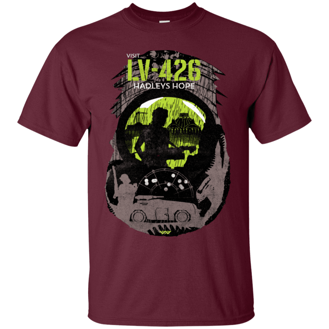 T-Shirts Maroon / S Visit LV-426 T-Shirt