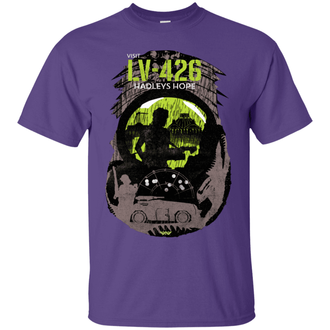 T-Shirts Purple / S Visit LV-426 T-Shirt