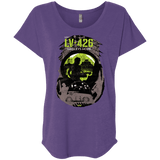 T-Shirts Purple Rush / X-Small Visit LV-426 Triblend Dolman Sleeve