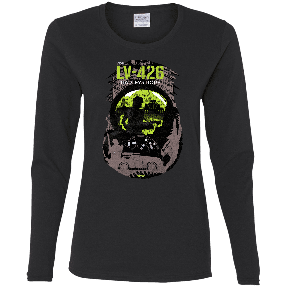 T-Shirts Black / S Visit LV-426 Women's Long Sleeve T-Shirt