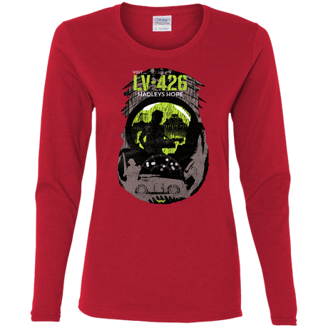 T-Shirts Red / S Visit LV-426 Women's Long Sleeve T-Shirt