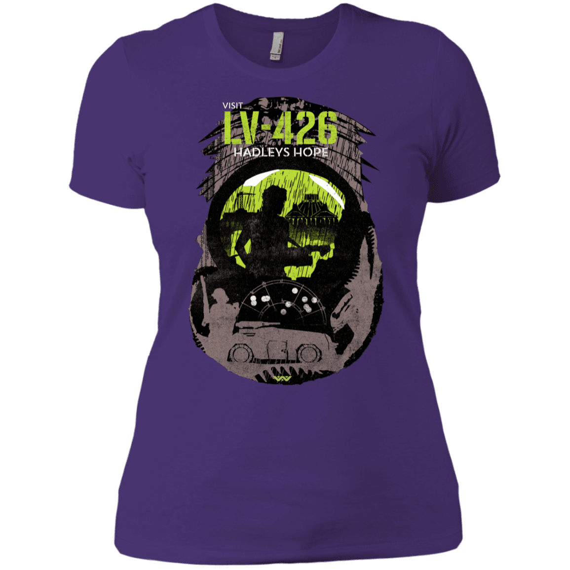 T-Shirts Purple Rush/ / X-Small Visit LV-426 Women's Premium T-Shirt