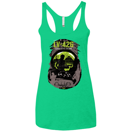 T-Shirts Envy / X-Small Visit LV-426 Women's Triblend Racerback Tank