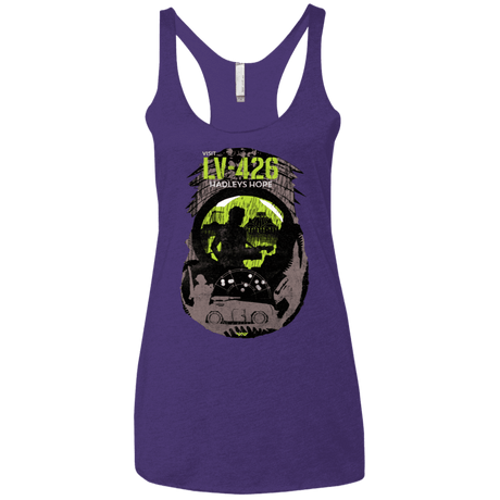 T-Shirts Purple Rush / X-Small Visit LV-426 Women's Triblend Racerback Tank
