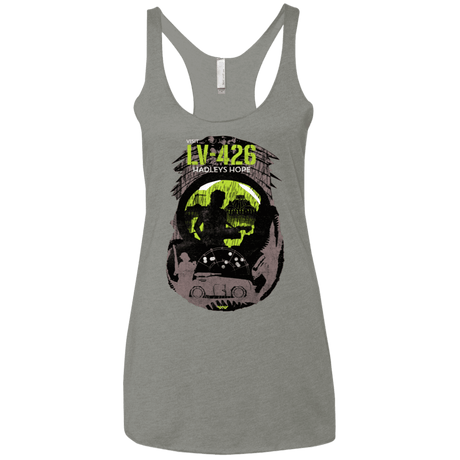 T-Shirts Venetian Grey / X-Small Visit LV-426 Women's Triblend Racerback Tank