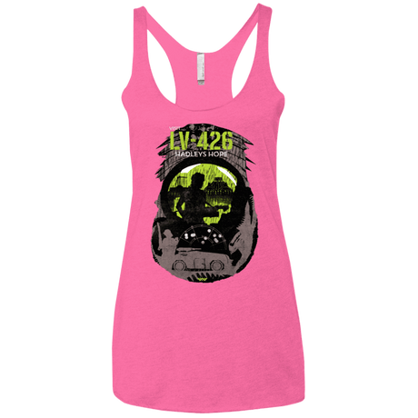 T-Shirts Vintage Pink / X-Small Visit LV-426 Women's Triblend Racerback Tank