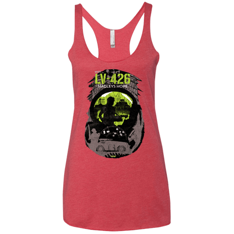 T-Shirts Vintage Red / X-Small Visit LV-426 Women's Triblend Racerback Tank