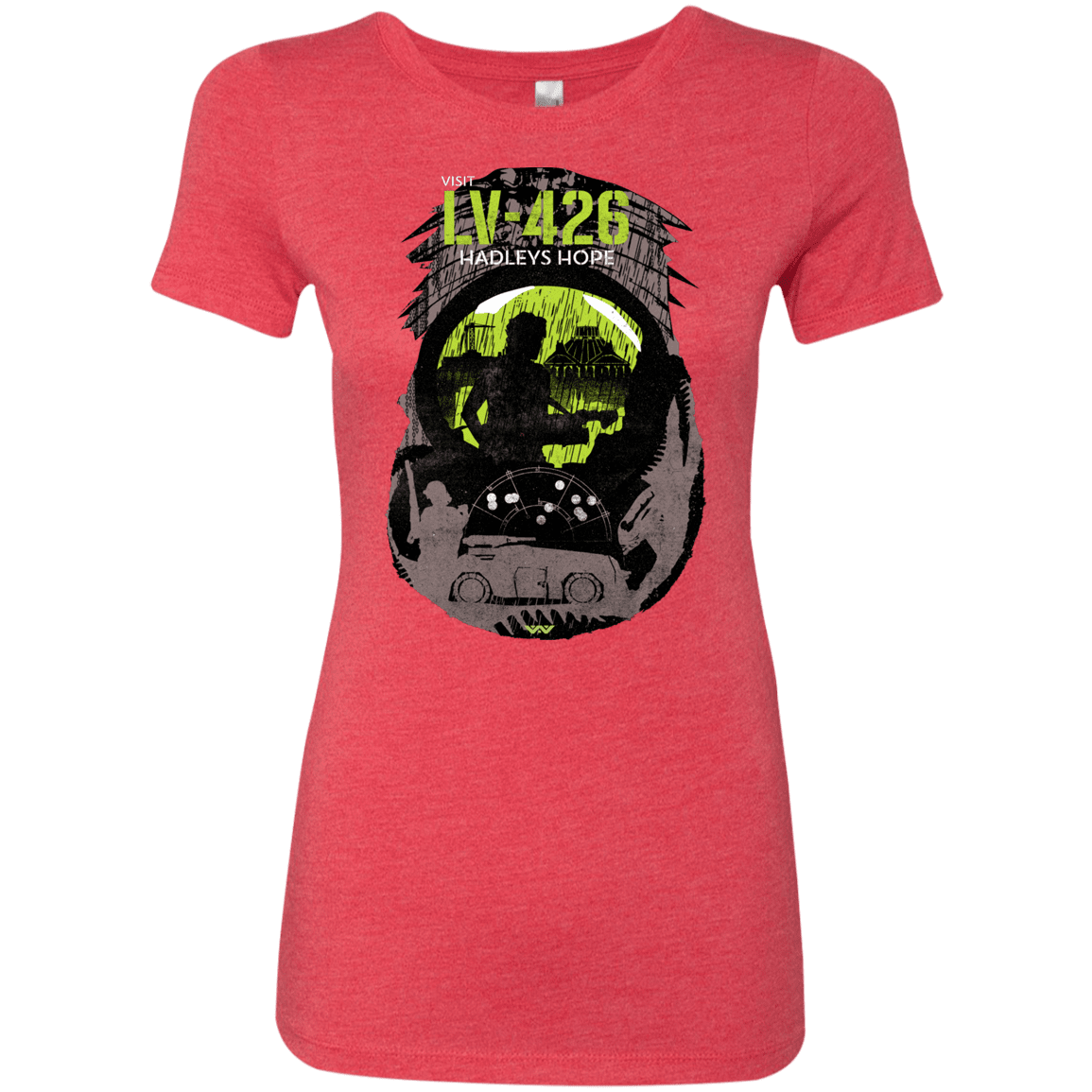 T-Shirts Vintage Red / S Visit LV-426 Women's Triblend T-Shirt