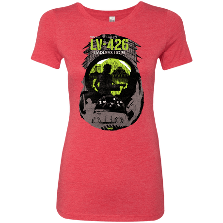 T-Shirts Vintage Red / S Visit LV-426 Women's Triblend T-Shirt