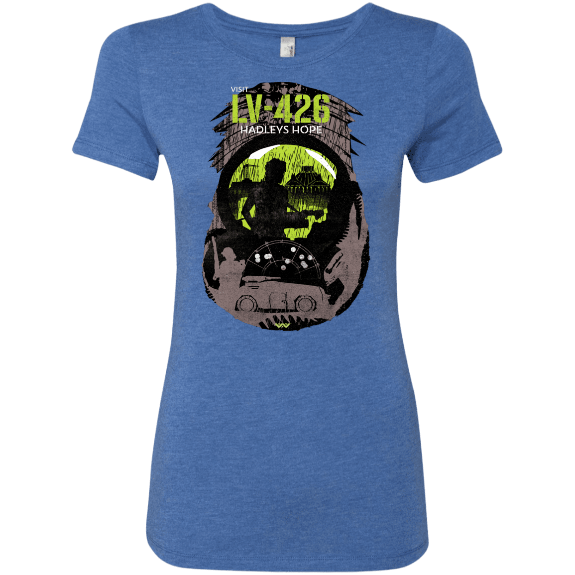 T-Shirts Vintage Royal / S Visit LV-426 Women's Triblend T-Shirt