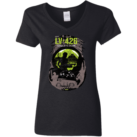 T-Shirts Black / S Visit LV-426 Women's V-Neck T-Shirt