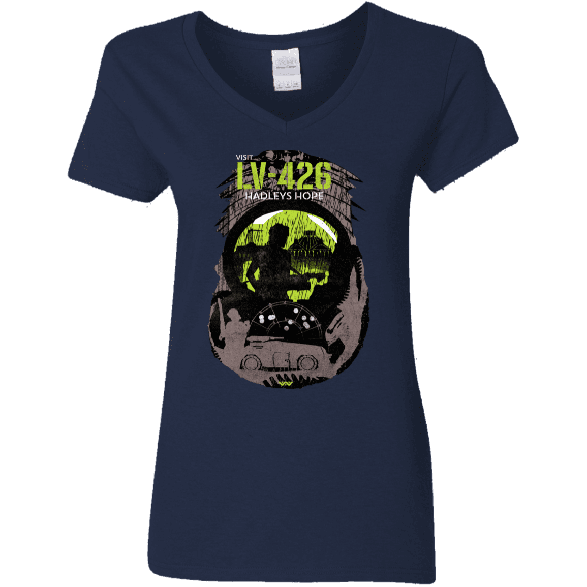 T-Shirts Navy / S Visit LV-426 Women's V-Neck T-Shirt