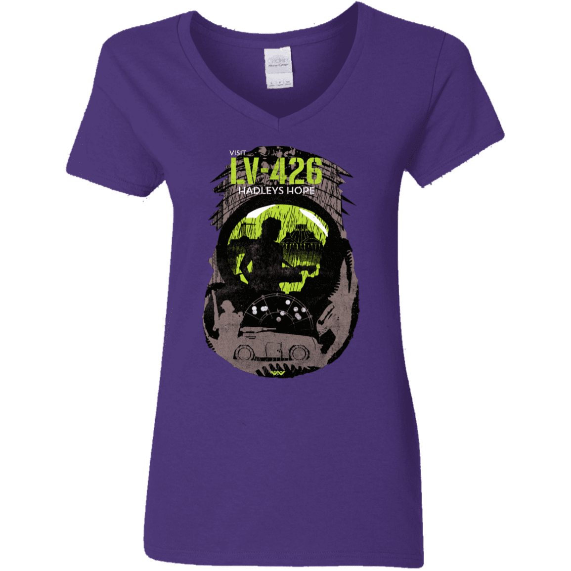 T-Shirts Purple / S Visit LV-426 Women's V-Neck T-Shirt