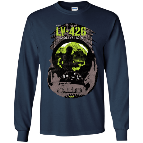 T-Shirts Navy / YS Visit LV-426 Youth Long Sleeve T-Shirt