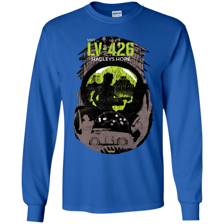 T-Shirts Royal / YS Visit LV-426 Youth Long Sleeve T-Shirt